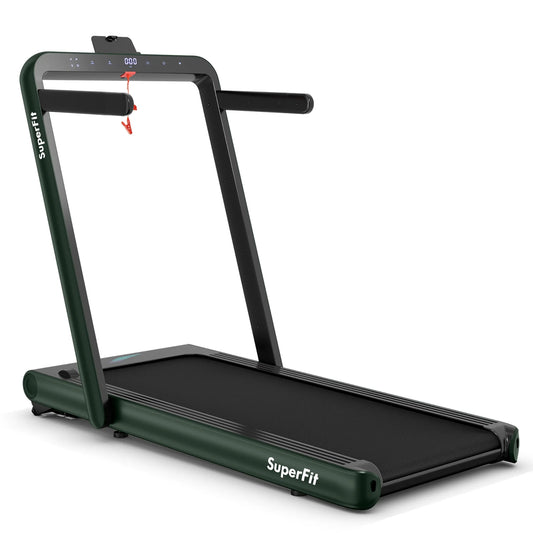 Superfit 4.75HP 2-in-1 Folding Treadmill with Remote App Control for Home Use