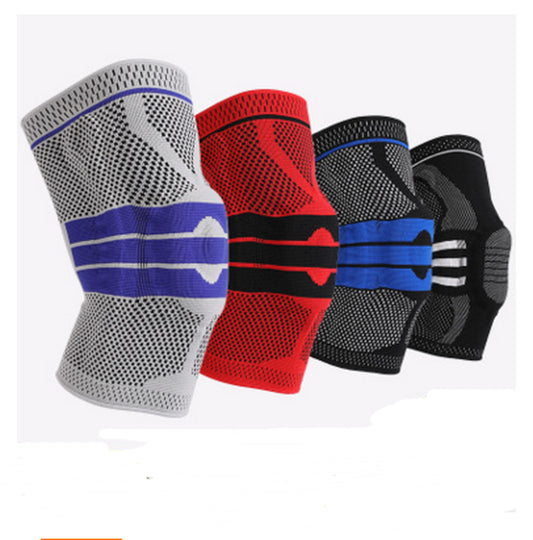 Professional Sports Running Knee Pads with Brace and Strap for Fitness Protection