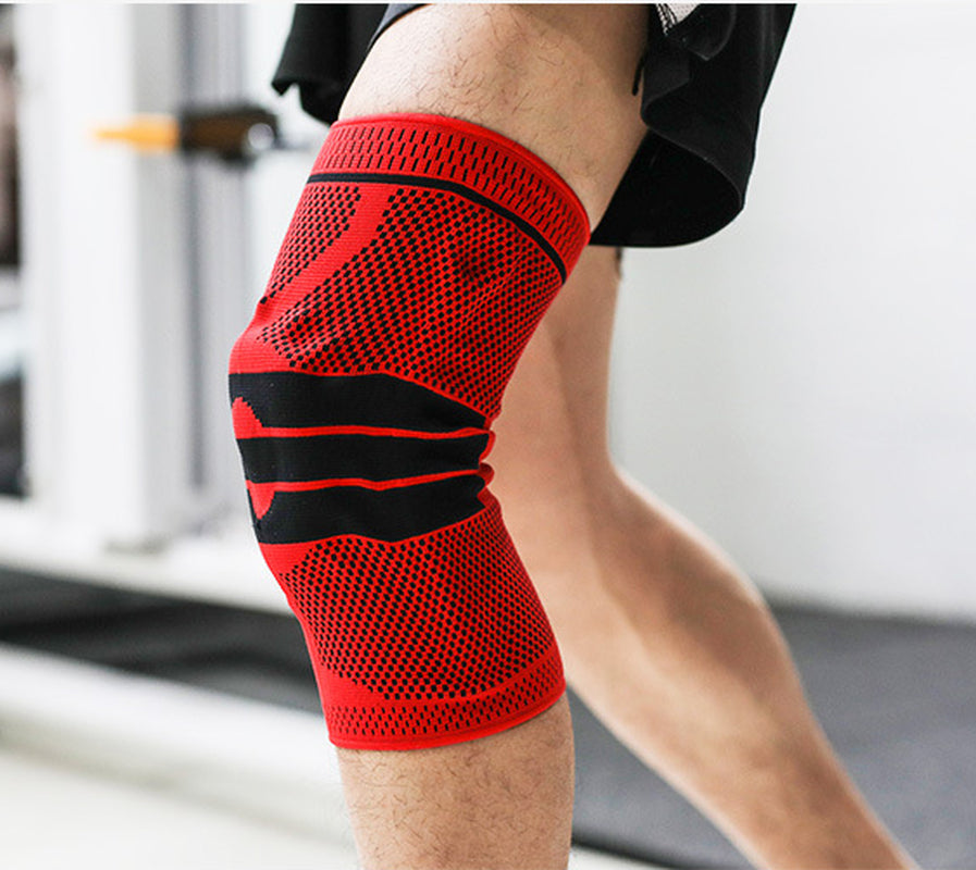 Professional Sports Running Knee Pads with Brace and Strap for Fitness Protection