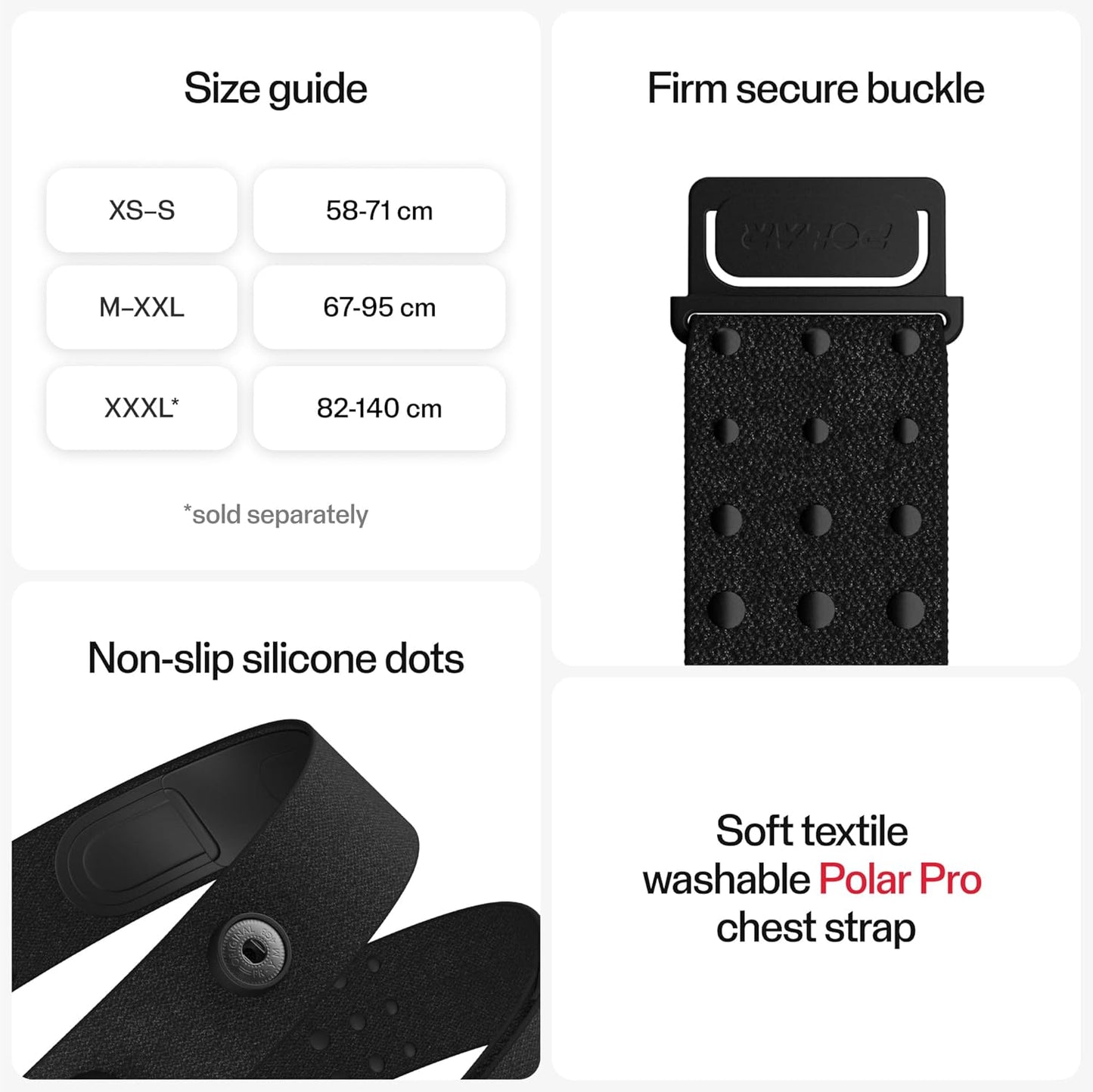H10 Heart Rate Monitor Chest Strap - ANT+ and Bluetooth Waterproof HR Sensor for Men and Women
