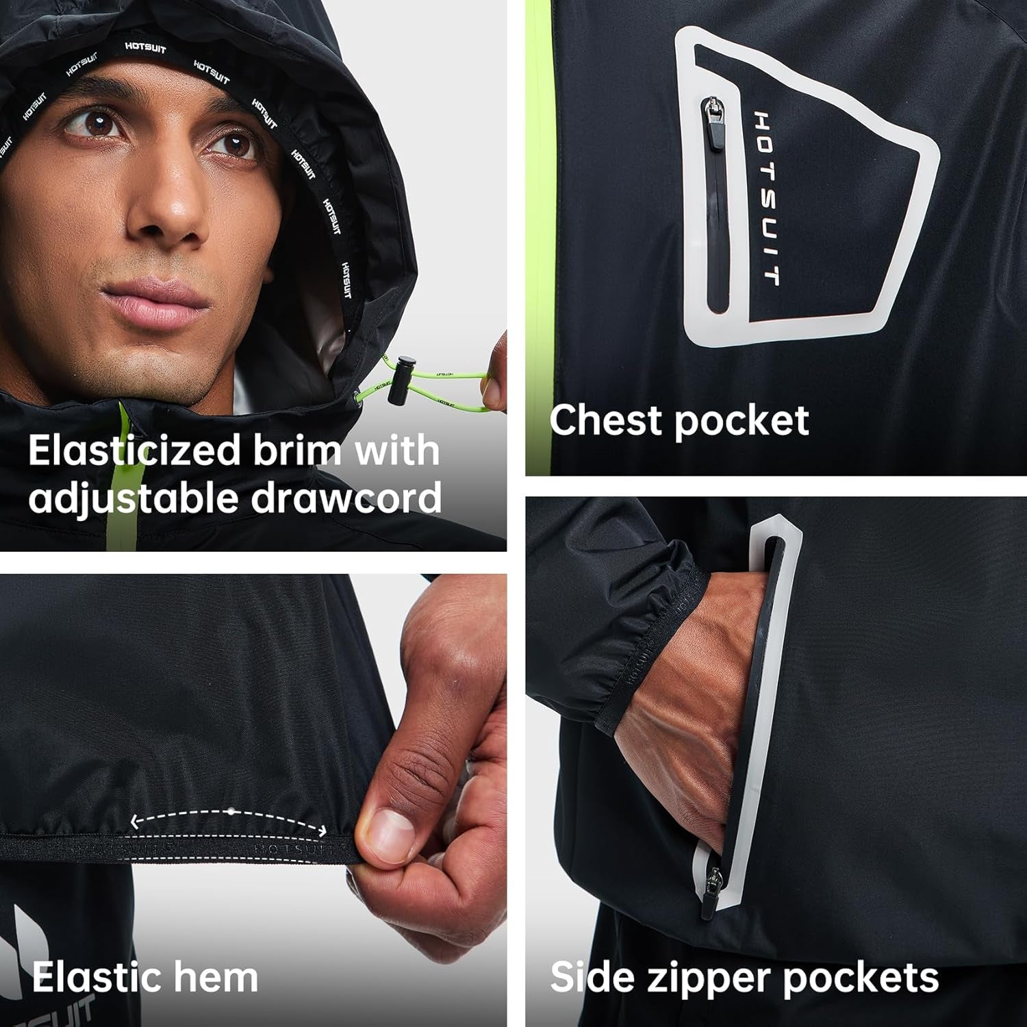 Men's Anti-Rip Sauna Suit for Boxing and Workout Performance