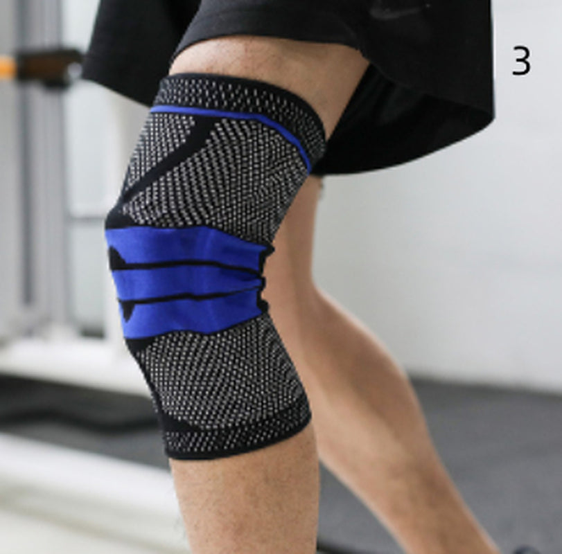 Professional Sports Running Knee Pads with Brace and Strap for Fitness Protection