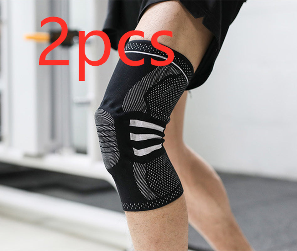 Professional Sports Running Knee Pads with Brace and Strap for Fitness Protection