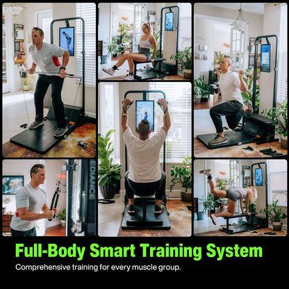 AI-Enhanced All-in-One Digital Weight Training System for Squats, Strength, Cardio, and HIIT Workouts