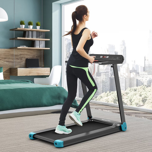 Superfit Compact Electric Treadmill with App Control and Integrated Speaker