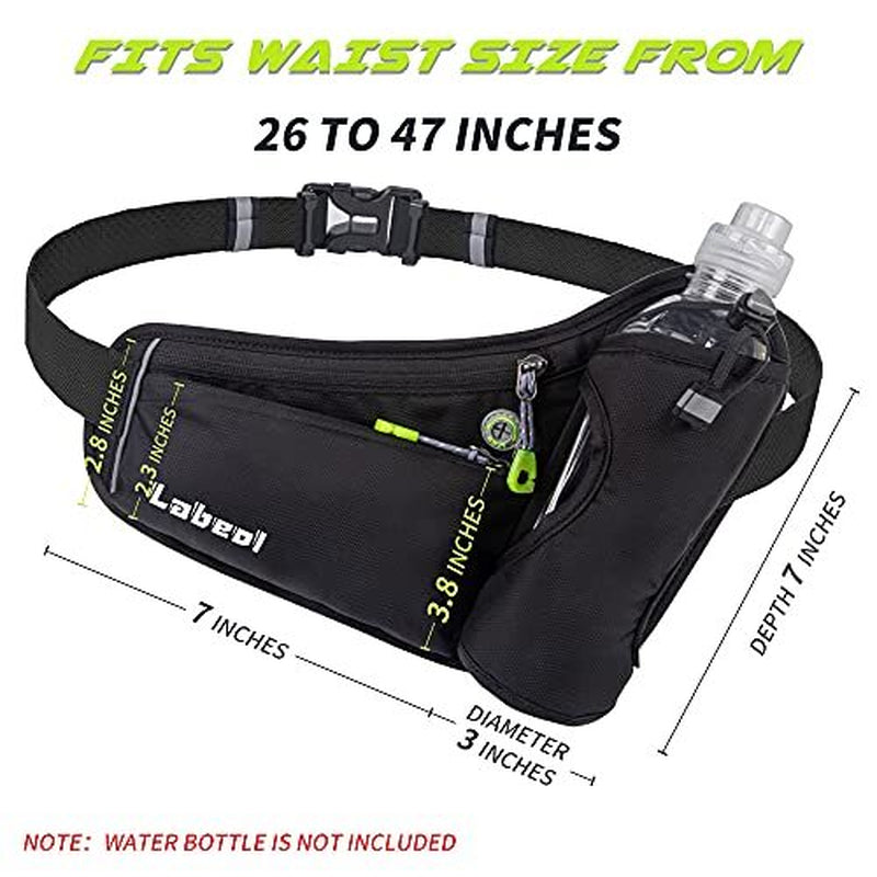 Running Belt Bag with Water Bottle Holder Phone Pouch Waist Fanny Pack