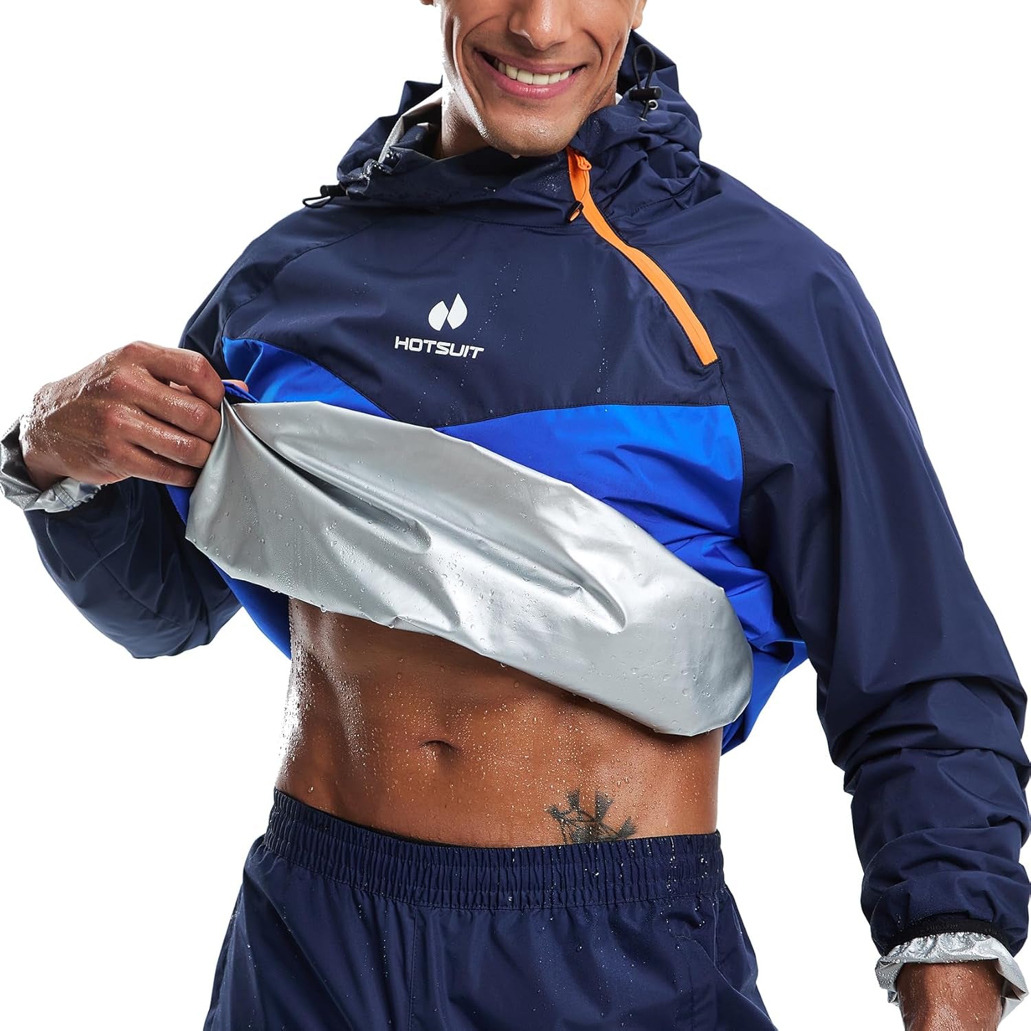 Men's Sauna Suit - Sweat-Enhancing Jacket and Pants for Gym Workouts