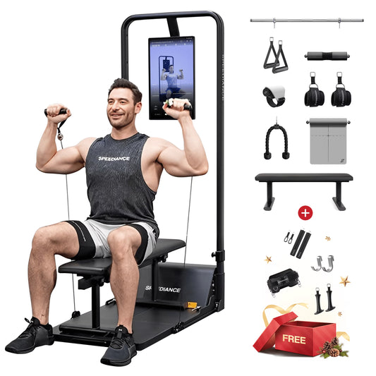 AI-Enhanced All-in-One Digital Weight Training System for Squats, Strength, Cardio, and HIIT Workouts