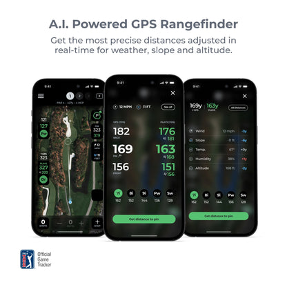 Advanced Golf Tracking System with AI-Enhanced GPS Rangefinder and Smart Sensors