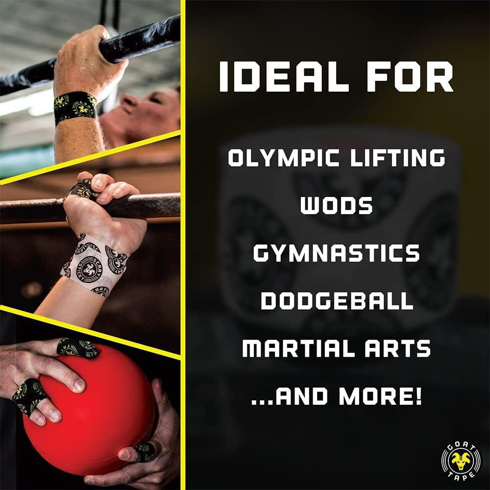 Scary Sticky Premium Athletic Tape for Weightlifting and Hook Grip Support – Durable Adhesion for Intense Workouts and Lifts