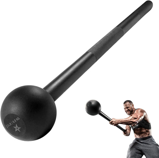 Steel Mace Bell for Comprehensive Strength Training - Full Body Workouts for Muscles, Shoulders, Grips, and Forearms - Available in 5, 7, 10, 15, 20, 25, and 30 LB for Both Men and Women