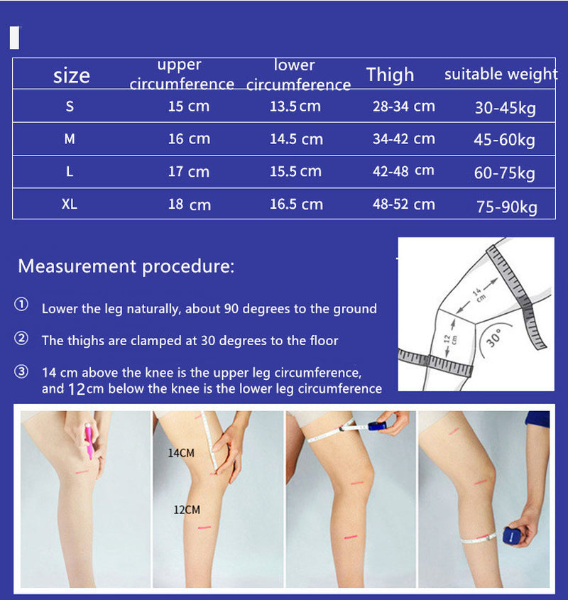 Professional Sports Running Knee Pads with Brace and Strap for Fitness Protection