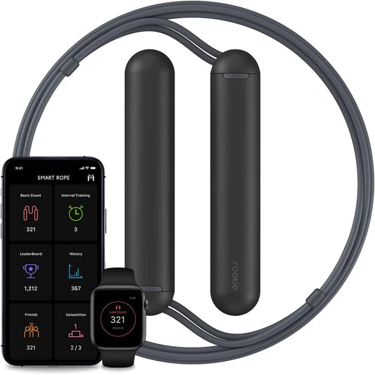 Smart Rope Rookie - Bluetooth-Enabled Adjustable Jump Rope with App Connectivity for Fitness Tracking and Workouts