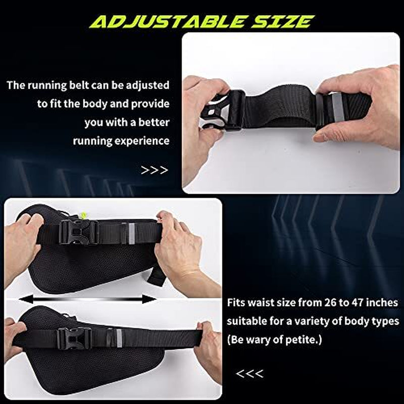 Running Belt Bag with Water Bottle Holder Phone Pouch Waist Fanny Pack