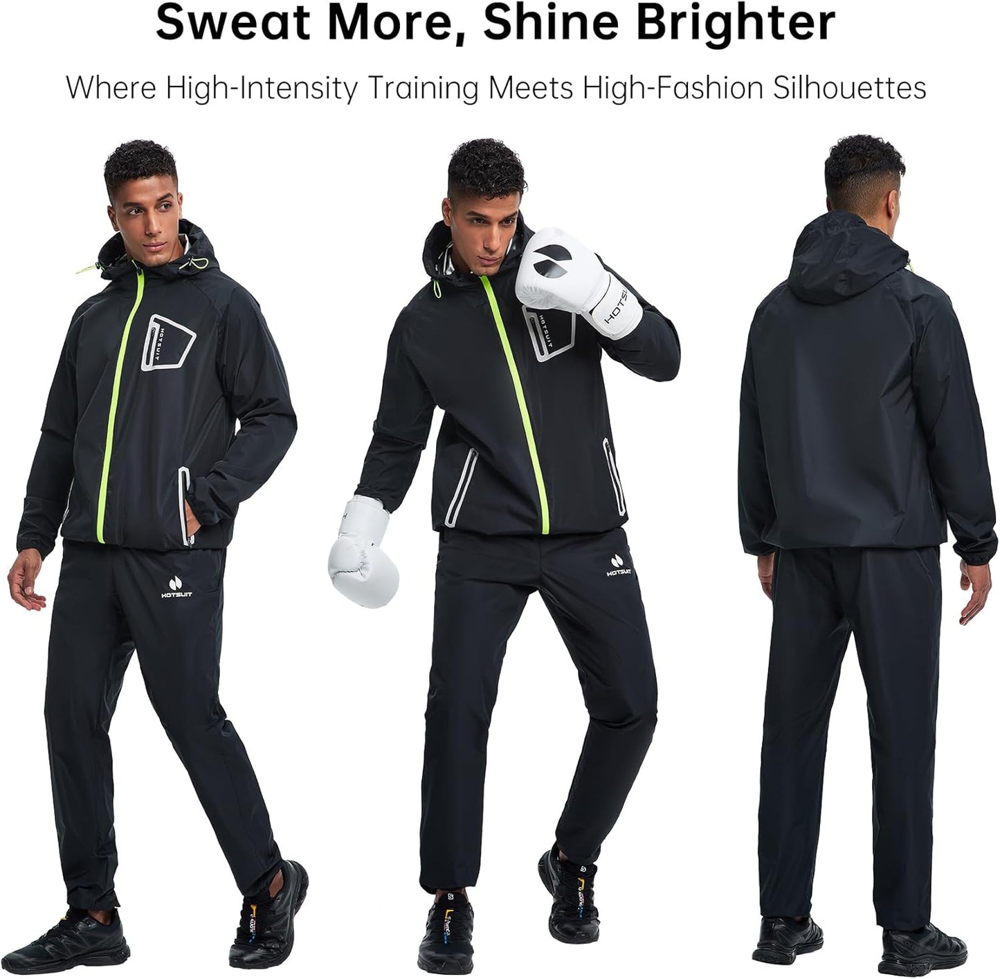 Men's Anti-Rip Sauna Suit for Boxing and Workout Performance