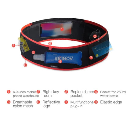AONIJIE Hydration Running Waist Pack for Men and Women - Trail Running Belt with Phone Holder for Gym, Fitness, Jogging, and Marathon (Model W938S)