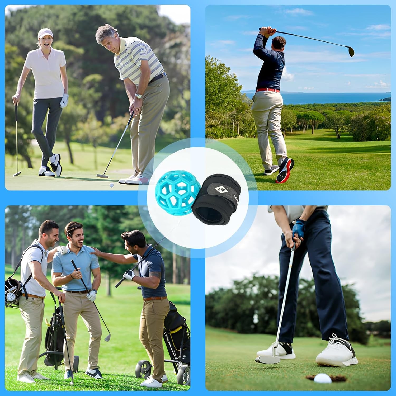 Professional Golf Training Aid - Smart Ball Swing Trainer for Beginners and Advanced Players