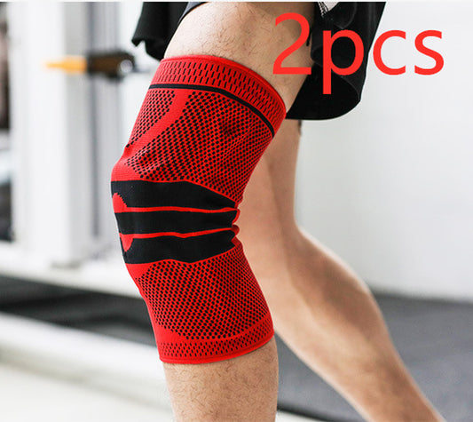 Professional Sports Running Knee Pads with Brace and Strap for Fitness Protection