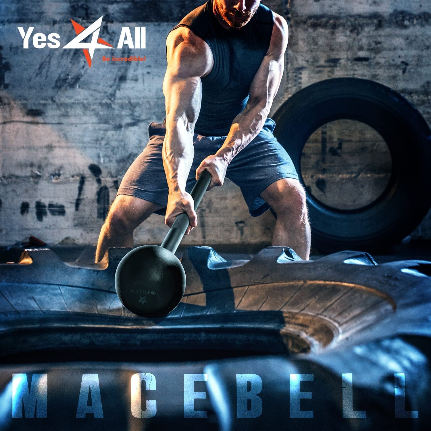Steel Mace Bell for Comprehensive Strength Training - Full Body Workouts for Muscles, Shoulders, Grips, and Forearms - Available in 5, 7, 10, 15, 20, 25, and 30 LB for Both Men and Women