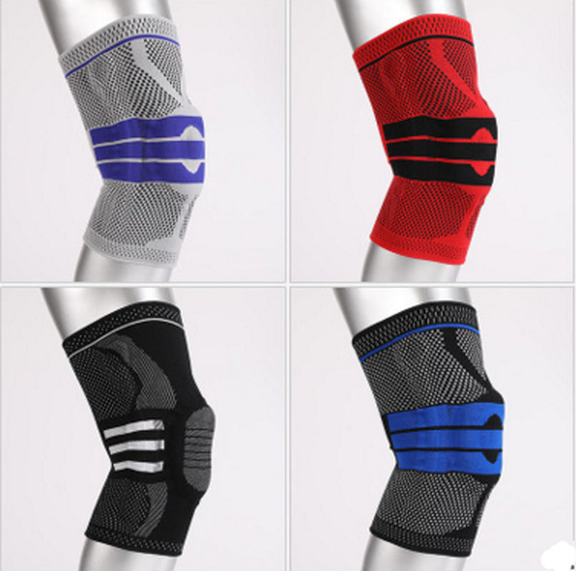 Professional Sports Running Knee Pads with Brace and Strap for Fitness Protection