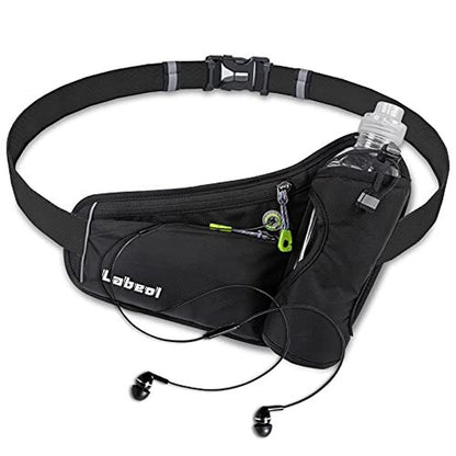 Running Belt Bag with Water Bottle Holder Phone Pouch Waist Fanny Pack