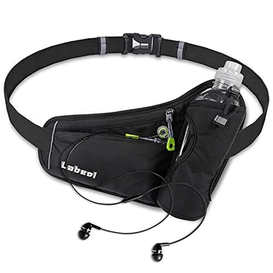 Running Belt Bag with Water Bottle Holder Phone Pouch Waist Fanny Pack