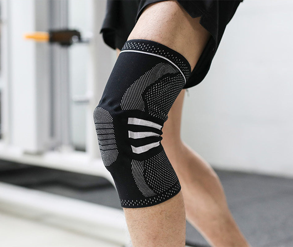 Professional Sports Running Knee Pads with Brace and Strap for Fitness Protection
