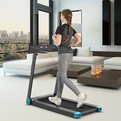 Superfit Compact Electric Treadmill with App Control and Integrated Speaker