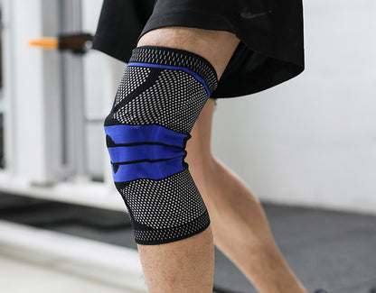 Professional Sports Running Knee Pads with Brace and Strap for Fitness Protection